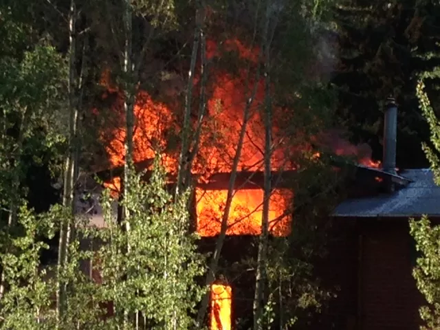 House Fire in Rustic